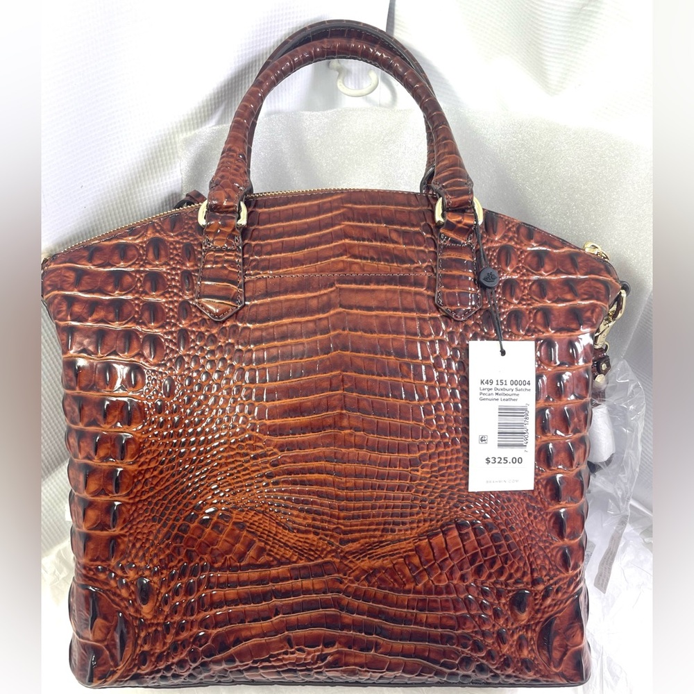 Brahmin LG Duxbury Satchel. Pecan Melbourne.